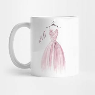 Pink wedding dress Mug